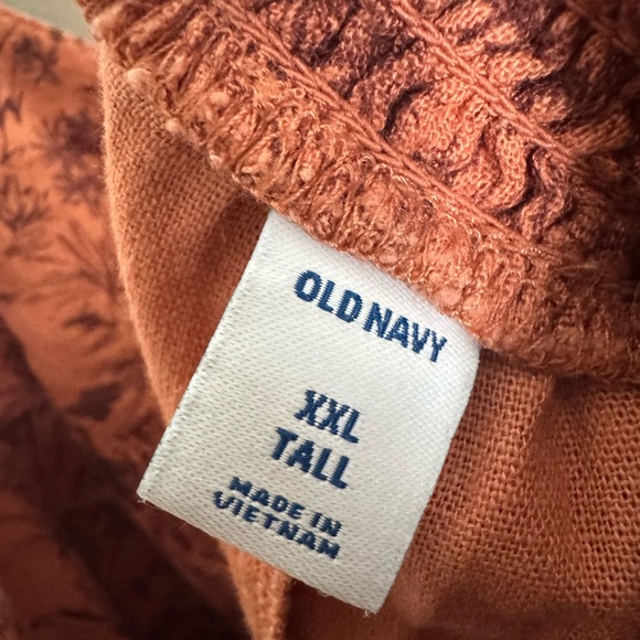 Old navy women's XXL Tall desert novelty linen blend cami jumpsuit western - Picture 7 of 10